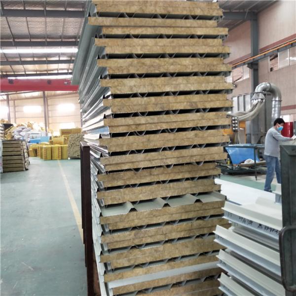 soundproof 50mm rock wool sandwich clean room panel with 0.426mm