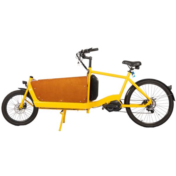 Drop ship Electric Cargo Bike with Rainproof Front Wooden Box Charging Time 3 hours