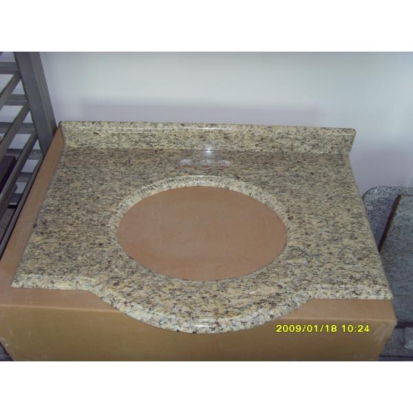 Natural Stone Granite Countertops , Giallo Santa Cecilia Custom Granite Countertops