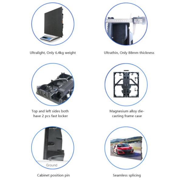 Highly Clearful Fixed Front Service LED Display P3mm Fast Locks, With Magnetic Board