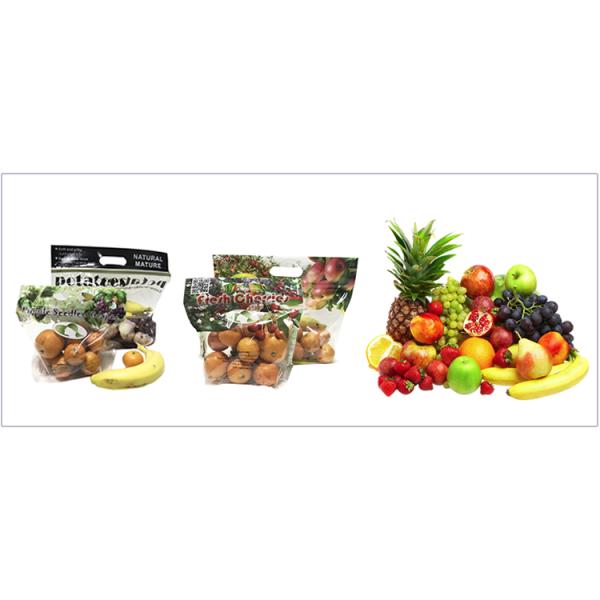 Watermelon Fresh Fruit Bags Reusable Stand Up Pouch Zipper Pe Plastic Food Grade