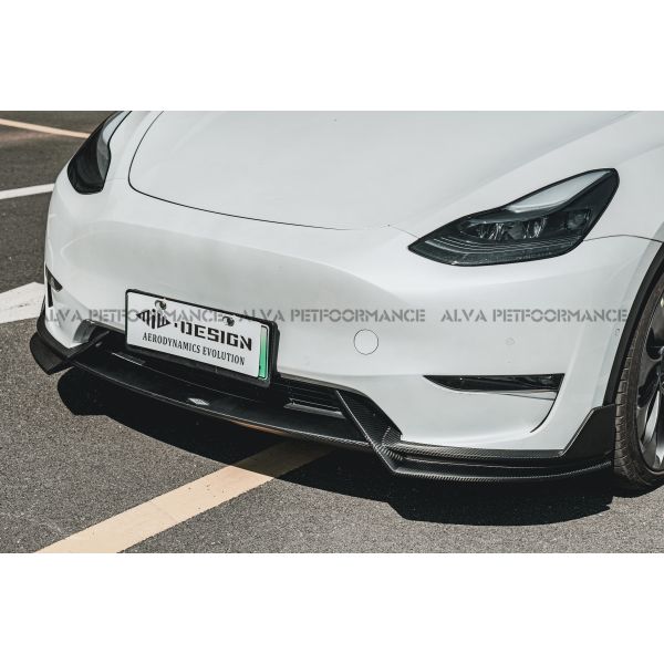 Add on Installation MiW Design Carbon Fiber Body Kits Tesla Model Y Excellent Fitment Front Lip Side Skirts Rear Exterior