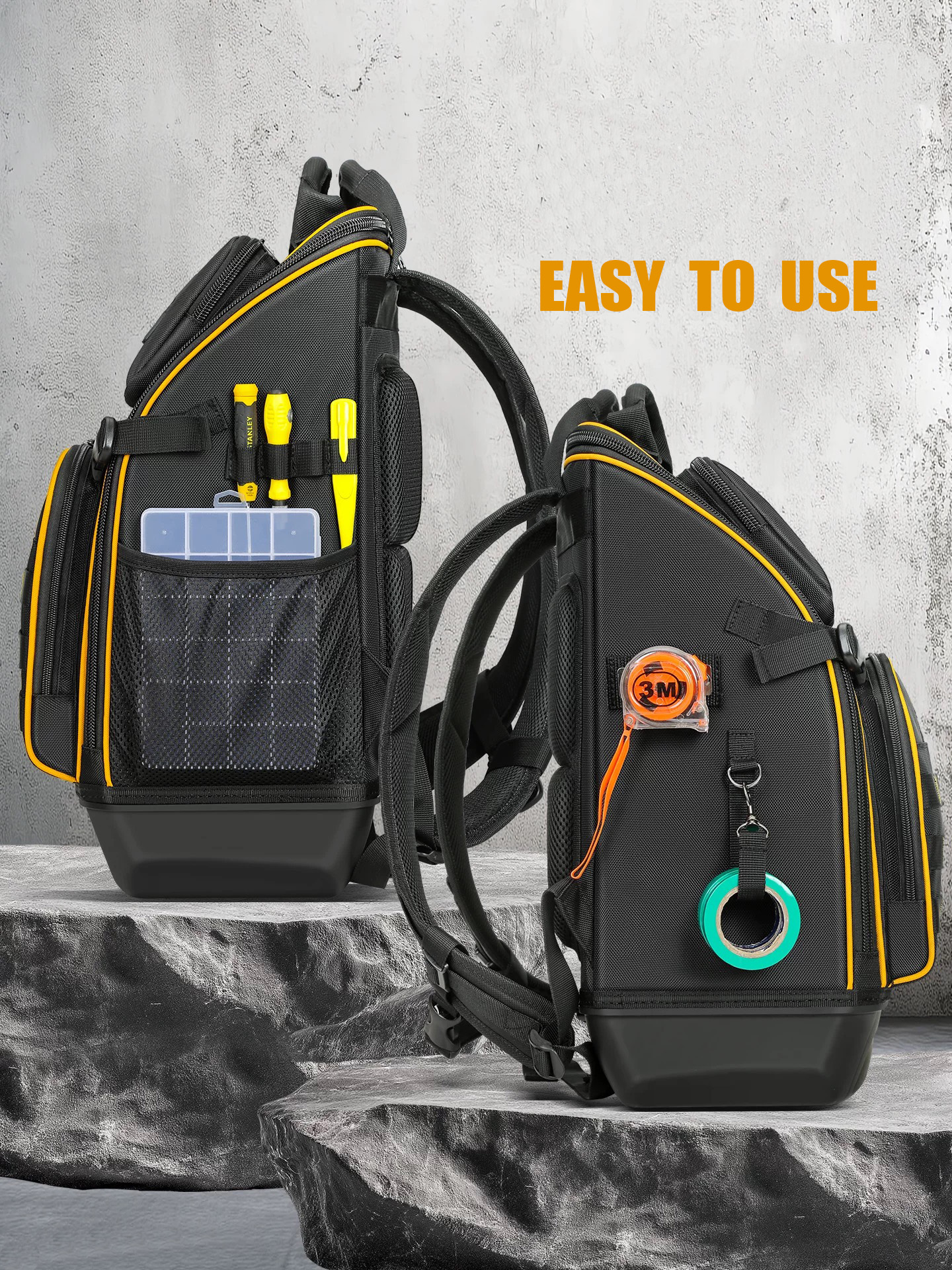 New Heavy-Duty Electrician Backpack Large Capacity Tool Backpack for Home Repair