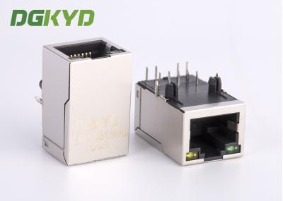 Metal Shielded RJ45 Magnetics , Megabit PoE Rj45 Connector With Magnetics , 100Mb