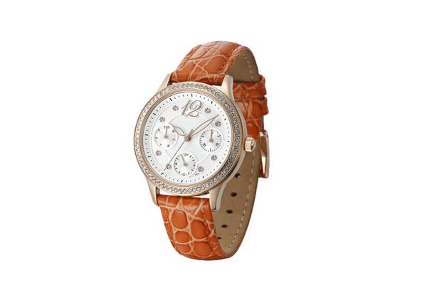 Water Resistant Female Leather Watches Stainless Steel Material With Customized Logo