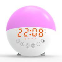 Tacto de radio del despertador portátil oval lindo que detecta multicolor
