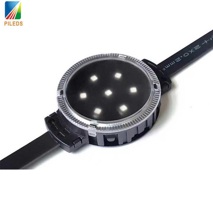 DMX 512 LED Pixel Dots Light Black Shell для наружного строительства