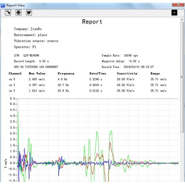 Blasting Vibration Monitoring Equipment Ground Vibration Monitor 35cm / S