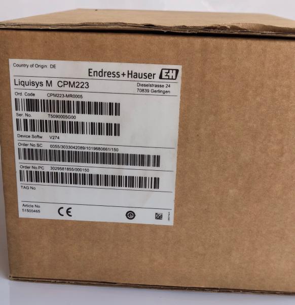 Transmetteur pH/ORP Endress Hauser IP65 CPM223-MR0005, montage sur panneau