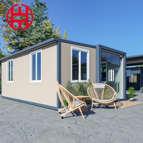 Vila pré-fabricada de aço 2 quartos Container moderno Casa expansível com suporte online