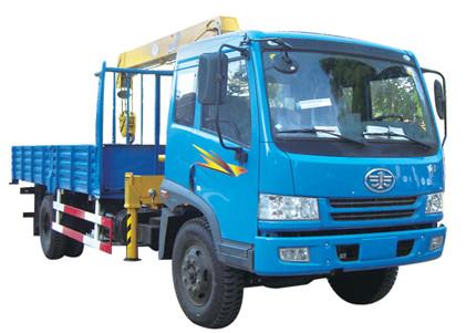 4 Ton Hydraulic Telescopic Boom Truck Mounted Crane For Construction