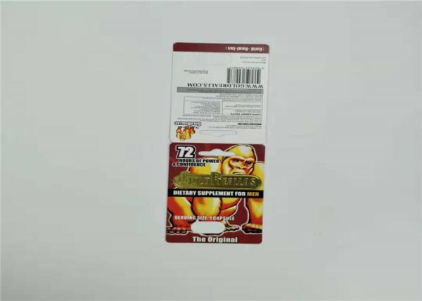 Rhino 69-9000 Blister Card Packaging Capsule Sex Pills Plastic Insert Card For Male Enhancemen