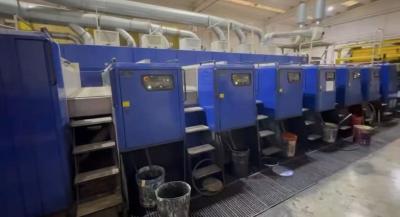 Used QS245 Six Color Printer Slotter Die Cutter Inline Casemaker