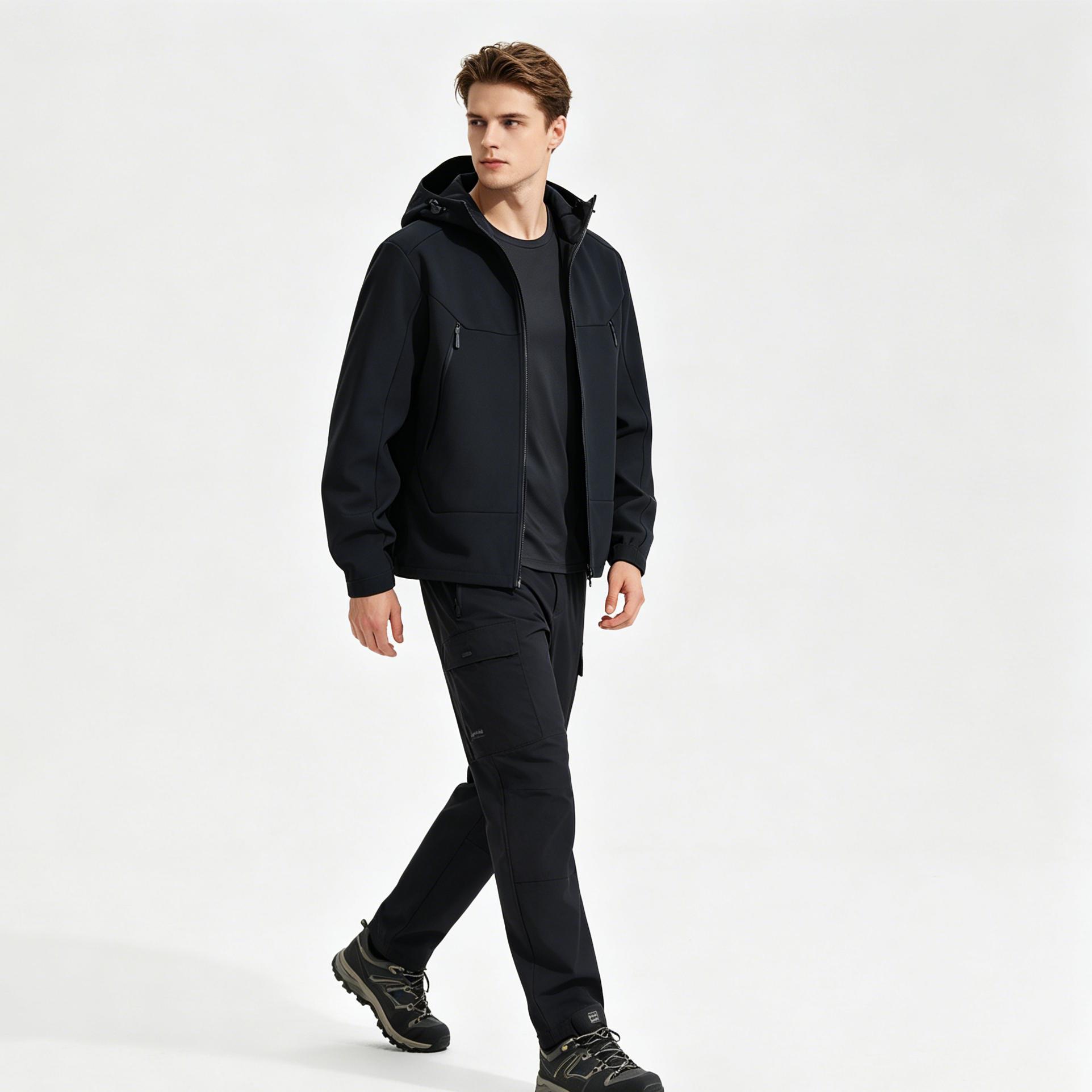 Custom Logo Sportswear Set Wind Resistant Water Repellent Coats For Daily