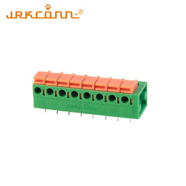 5.08/7.62mm Pitch PA66 Housing PCB Spring Terminal Block for Tool-Free Connection