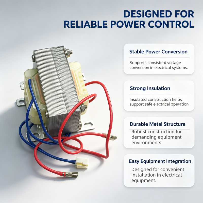 EI66 50VA Single Phase Low Frequency Power Transformer for Industrial Machinery and Electrical Equipment