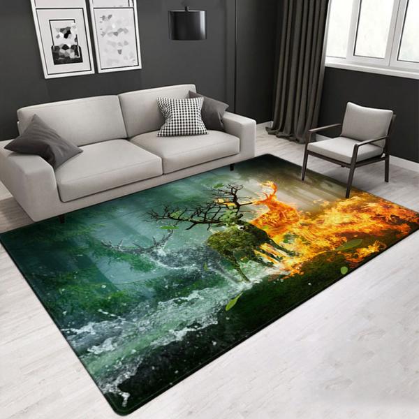 Printed Carpet polyester  Area Rugs Indoor Floor Mat for Living Room120x180cm