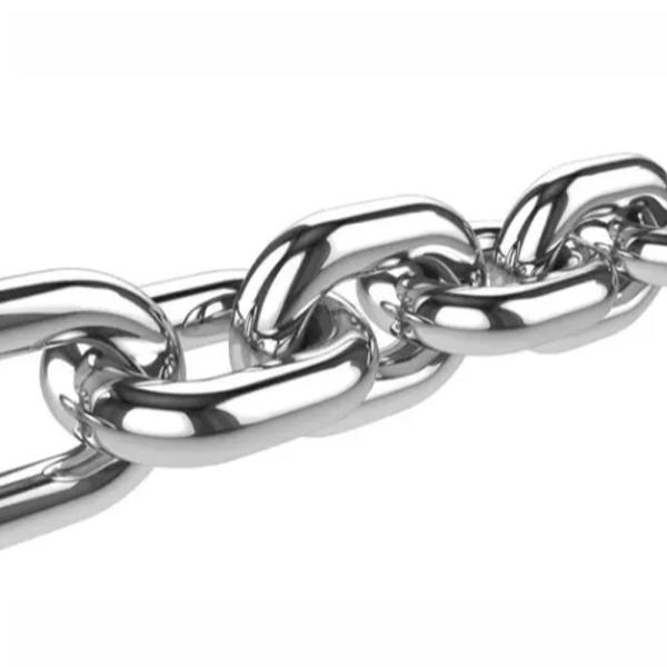 Stainless Steel 304 DIN766 Welded Link Chain Heat Resistant