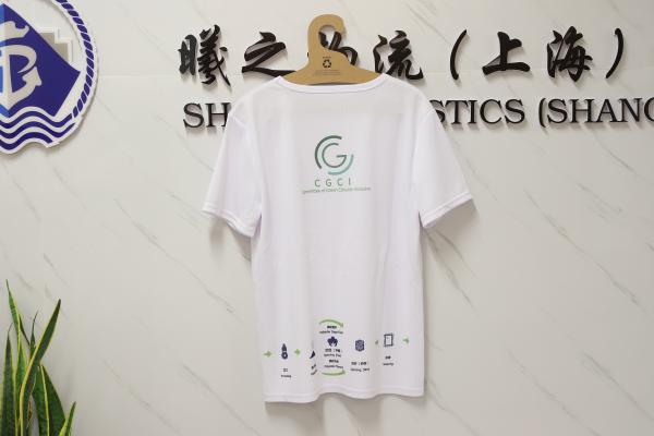 Logo Imprimé Produits recyclés Sport Hommes et femmes 100% recyclé T-shirt en polyester en tissu RPET