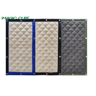 Grey PVC Tarpaulin And Fabric Sound Barrier For Outdoor Construction Sites