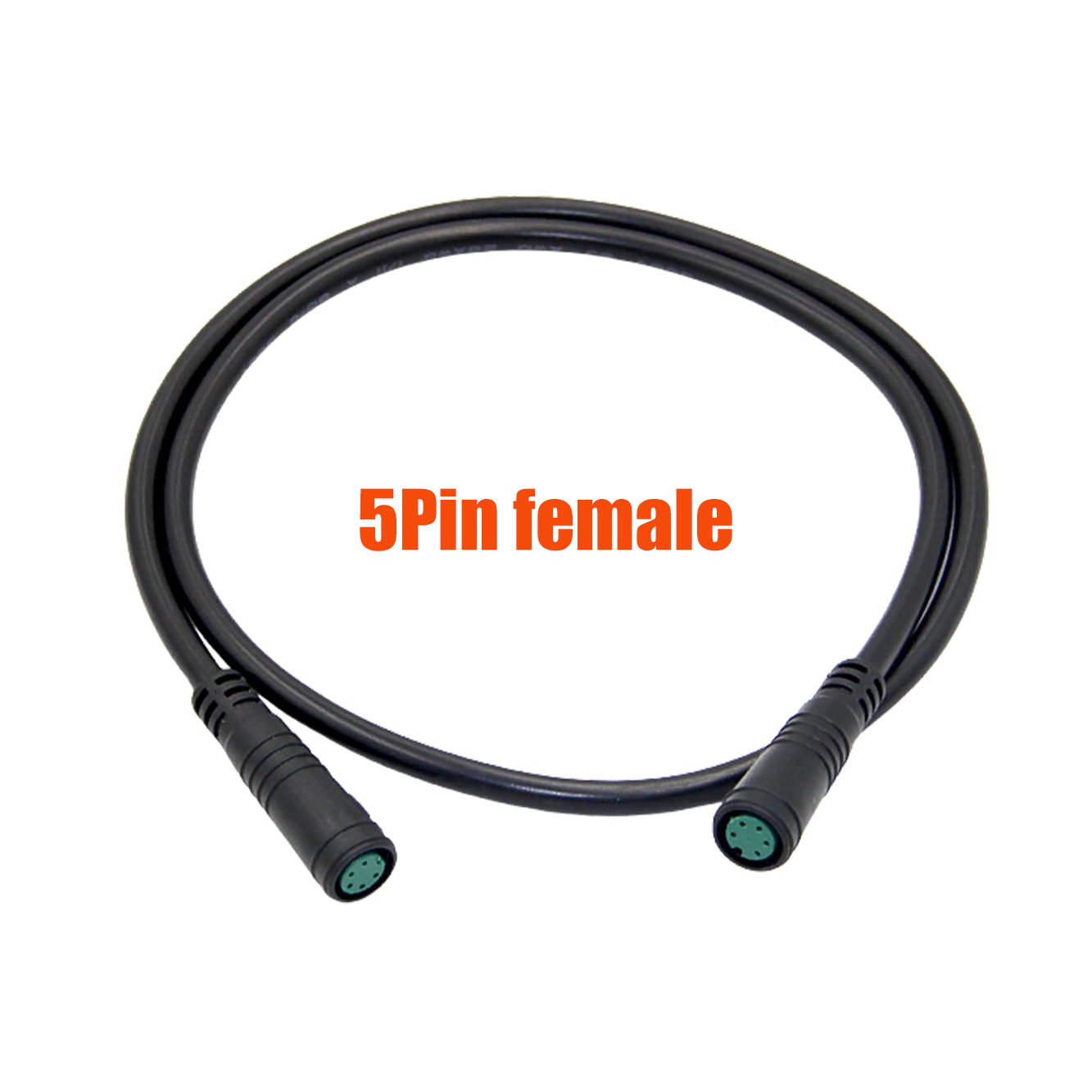 M8 5Pin 60cm Extension Cable Circular Connector with Flame Retardant PVC and 15 A Rated Current for E-BIKE Parts