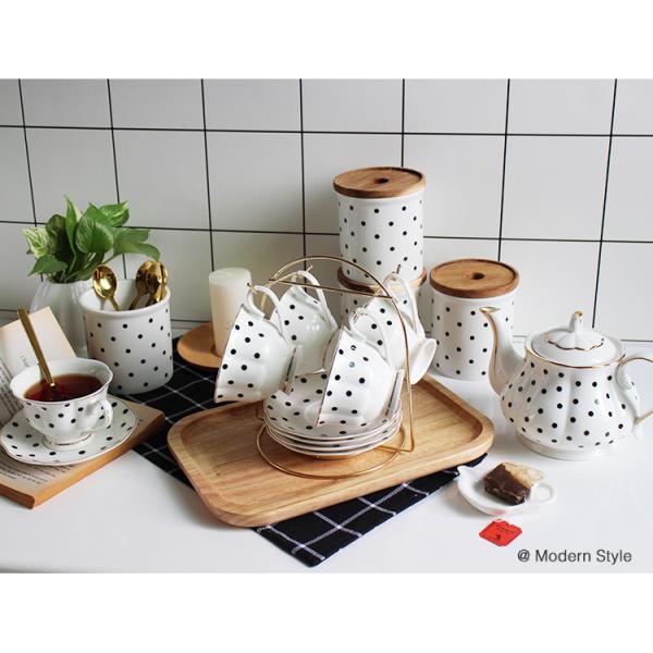 Деловые подарки По случаю Винтажные фарфоровые чашки и тарелки с золотой ручкой