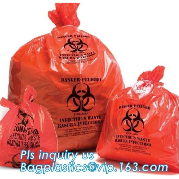 Biohazard recycle colored waste garbage bag on roll, Colorful biohazard bags, Colored medical waste bags biohazard garba