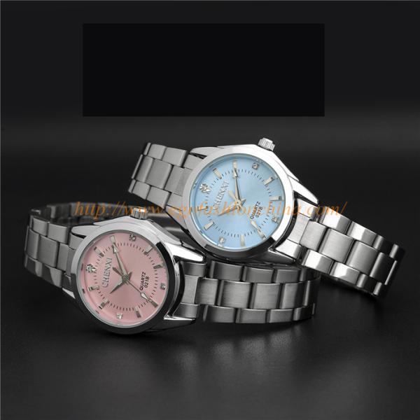 021B Pink Blue Watches Wholesale Watch Man Stainless Steel Watch Quartz Watch Couple Watch