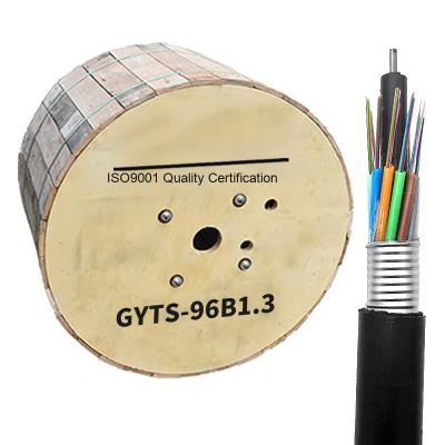 96 Core Outdoor Fiber Optic Cable Single Mode Armored Fiber Cable GYTS-96B1
