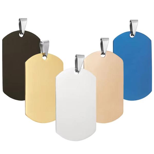 Blank Stainless Steel Dog Tags Customized Engraved Dog Collar Tags