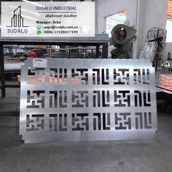 SUDALU Aluminum Curvel Panel for Wall Decoration Aluminum Perforated Sheets