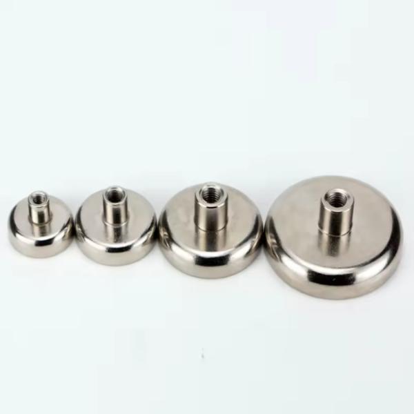 Strong Permanent  Neodymium Pot Magnet Internal Thread Bolt Bush Mounting Thread
