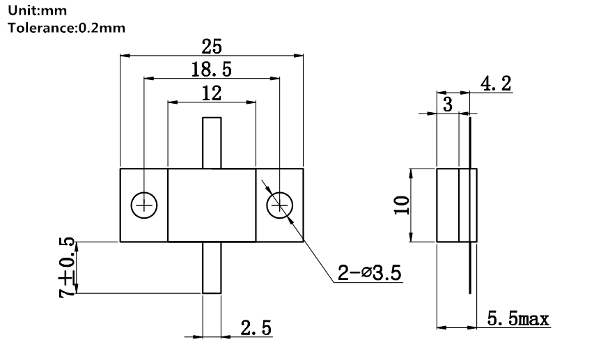 High Power RF Resistor Flange Resistor with 0~1.5GHz Frequency -55~+125℃ Temperature Range and Copper Nickel Plated Heat Sink