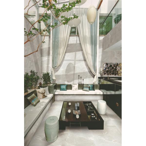 Бежевые плитки пола фарфора влияния мрамора Италии/отполировали полностью застекленную плитку фарфора