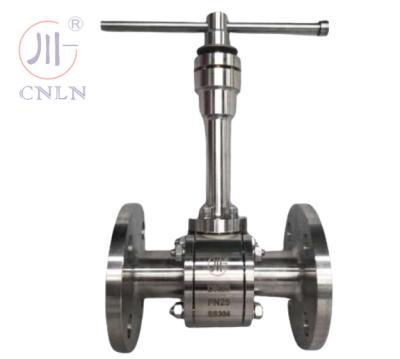 Manual Flanged SS304 Or SS316 Customize Pressure Cryogenic Ball Valve DN25 PN40