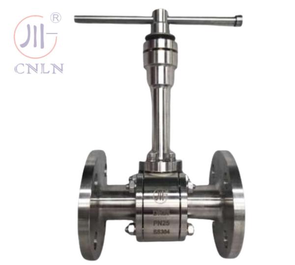 Manual Flanged SS304 Or SS316 Customize Pressure Cryogenic Ball Valve DN25 PN40