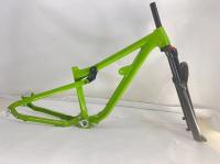 26er Junior Full Suspension Mountain Bike Frame XC/Trail Softtail Mtb Bicicleta 13,5 polegadas