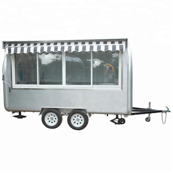 Airstream BBQ Food Cart Food Truck Trailer Fully Equipped Tow Bar Trailer for Winery