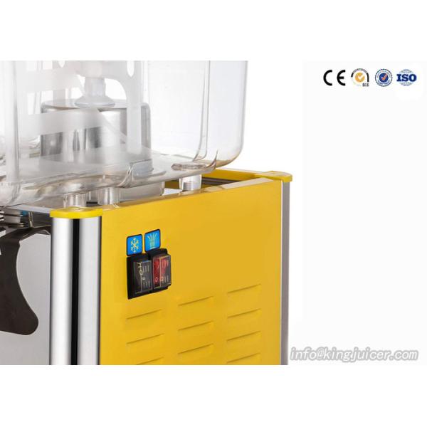 18L 2 Tanks Cold Beverage Juice Dispenser Machine High Density Crack