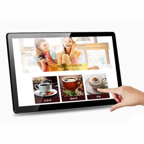 wall mounted 24 inch wifi android interactive AD totem touch screen kiosk