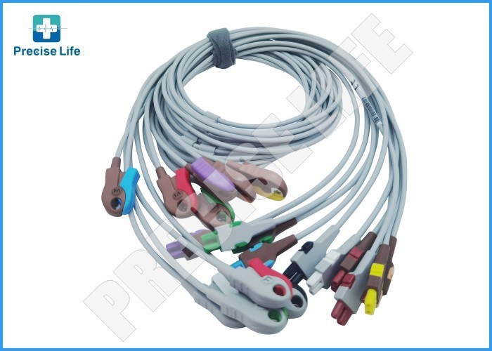 GE 2104749-001 ECG leadwire set Base 10 Grabber AHA GE 2104749-001 ECG cable