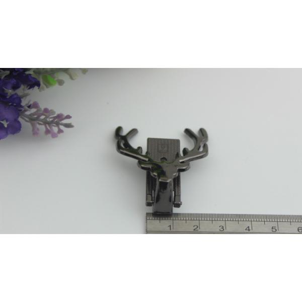 Production classic old style elk head light gold metal handbag locks