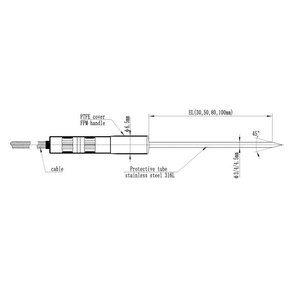 Hot Selling 316L Double Branch Temperature Sensor Puncture Sterile Cabinet with High Sensitivity for Temperature Monitoring