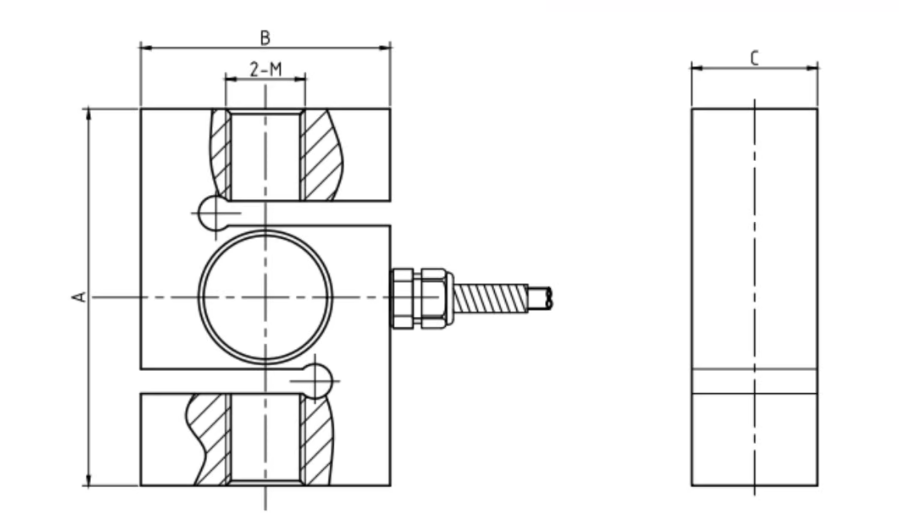 High Precision S Shaped Load Cell 5kg To 10T Batching Machine Hopper Scale Load Cell