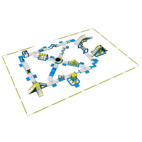 Lake Inflatable Water Games For Adults / Bouncia Water Inflatable Park Manufacturer