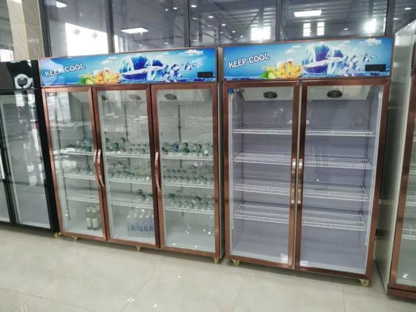 Real Air-Cooled Beverage Display Cabinet Double Door Fresh-Keeping Cabinet