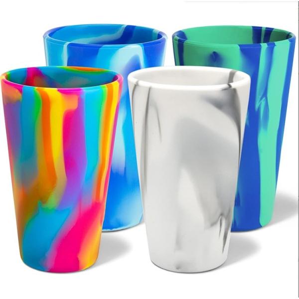 480ml Silicone Tumbler Cups Dishwasher-safe and Essential for Outdoor Adventures