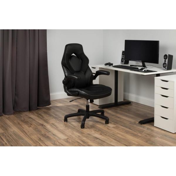 Leather Racing Style High Back Gaming Chair Ergonomic 360 Swivel PC Computer Desk Chair