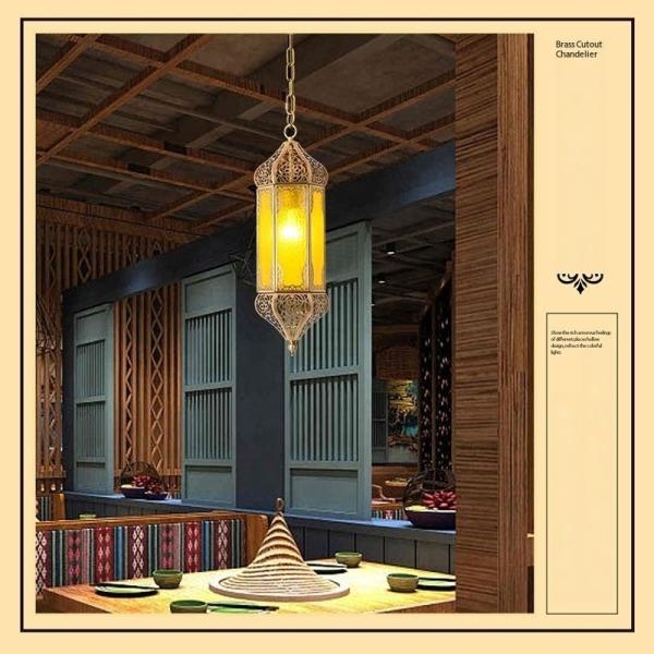 Gold Brass Copper Coloured Pendant Lights For Bedrooms With Switch Control