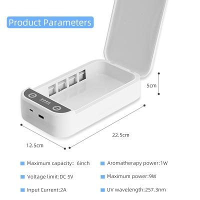 Cell Phone Uv Sterilization Box Sanitizer Wireless Charger 2A With CE Certification